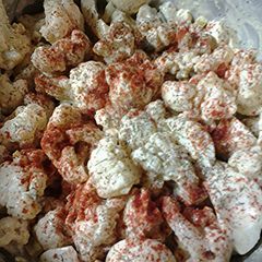 A picture of Memorial Day cauliflower salad.