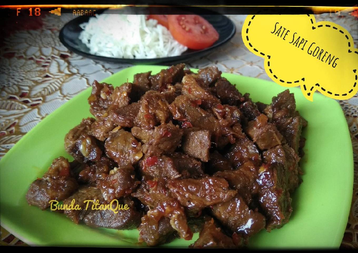 Sate Sapi Goreng