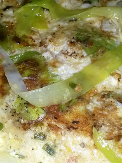 A picture of Sig's Falafel stuffed Leeks Fritata.