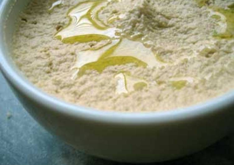 Steps to Prepare Homemade Hummus (Chickpea Dip)
