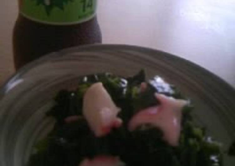 Steps to Prepare Speedy Refreshing Octopus and Wakame Salad