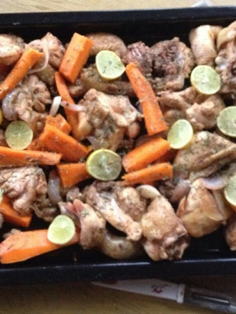 Easy Way Make Recipe Bake chicken with lemon that is Can Pamper Your Tongue, So Delicious}