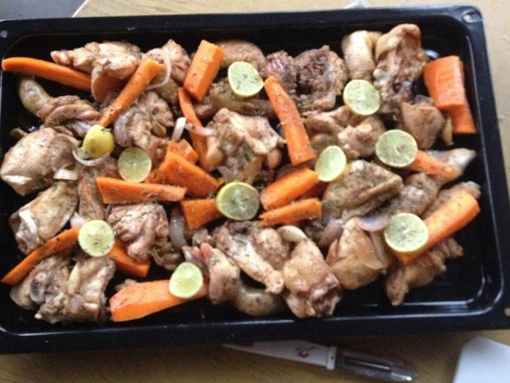 Easy Way Make Recipe Bake chicken with lemon that is Can Pamper Your Tongue, So Delicious}