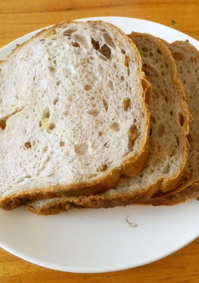 A picture of Made in a Bread Machine Pineapple and Walnut Bread.