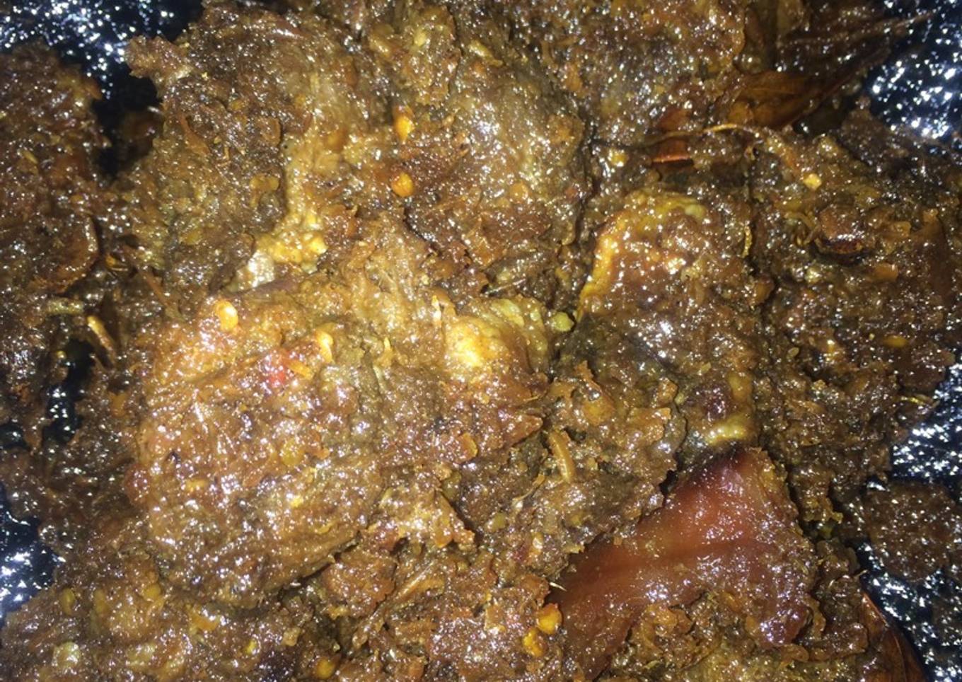 Rendang mercon daging sapi