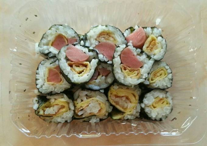 Sushi sederhana😂 buat cemilan anak-anak