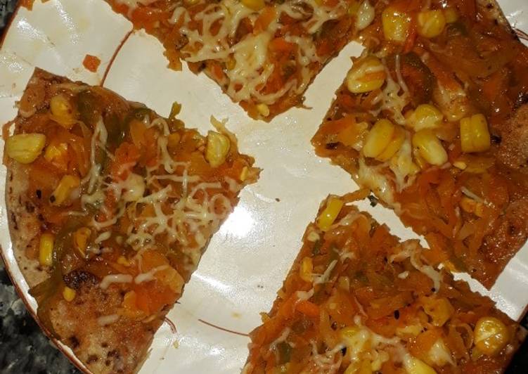 Recipe of Any-night-of-the-week Chappati pizza