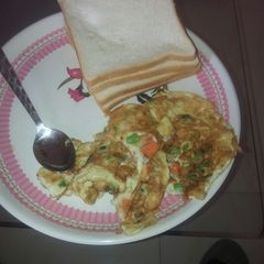 A picture of Fried eggs for breakfast.