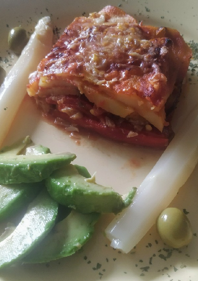 Una foto de Pastel de berenjena