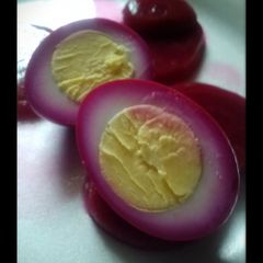 A picture of Pickled Eggs.