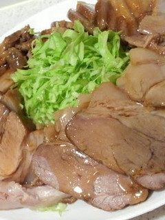 A picture of Easy Pork Char Siu from a Ramen Noodle Bar.