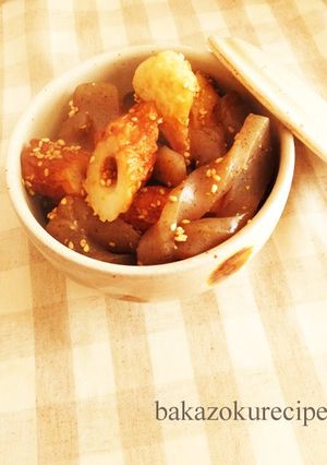 A picture of Simmered Konnyaku.