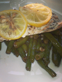 A picture of Salmon with Lemon and Dill.