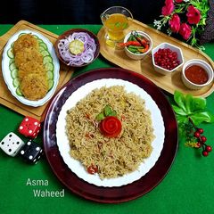 A picture of Vegetable pulao.