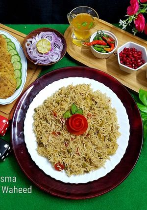A picture of Vegetable pulao.