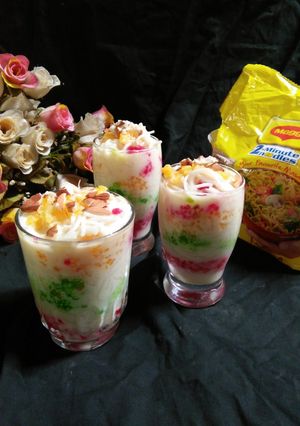 A picture of Maggi Rainbow Faluda.
