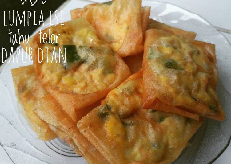 Lumpia isi (tahu telur)