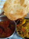 पूरी सब्जी और चटनी (Puri sabzi aur chutney recipe in Hindi)