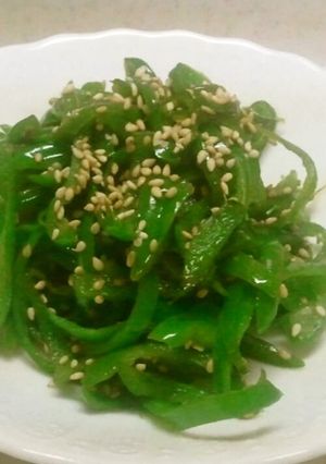A picture of Amazing, Unbeatable, Child-Pleasing Stir-Fried Green Bell Peppers.