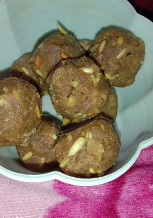 A picture of Wheat flour Pinni.