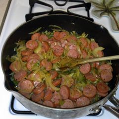 A picture of Quick Kielbasa & Onions.