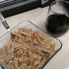 A picture of Spicy Pork Stroganoff.