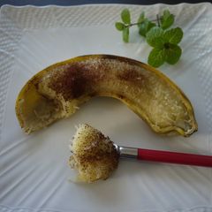 A picture of Microwaved Hot Banana (Great for Colds).