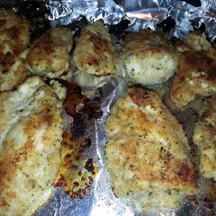 A picture of Not fried, fried chicken.