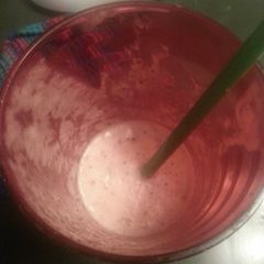 A picture of Peanut Butter/Banana/Chocolate Chip Smoothie.