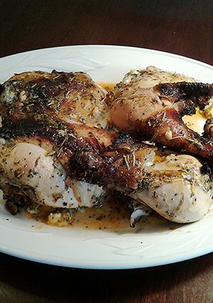 A picture of Herb Grilled Butterflied Whole Chicken.