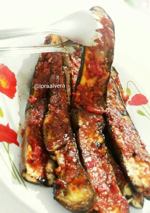 Foto resep Terong Bakar/Panggang Bahan Sederhana (Pedas, asin, gurih)