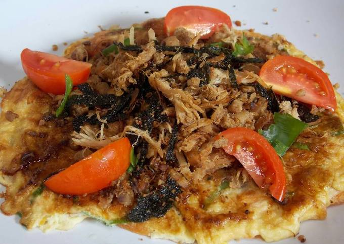 Okonomiyaki with Minced Chicken