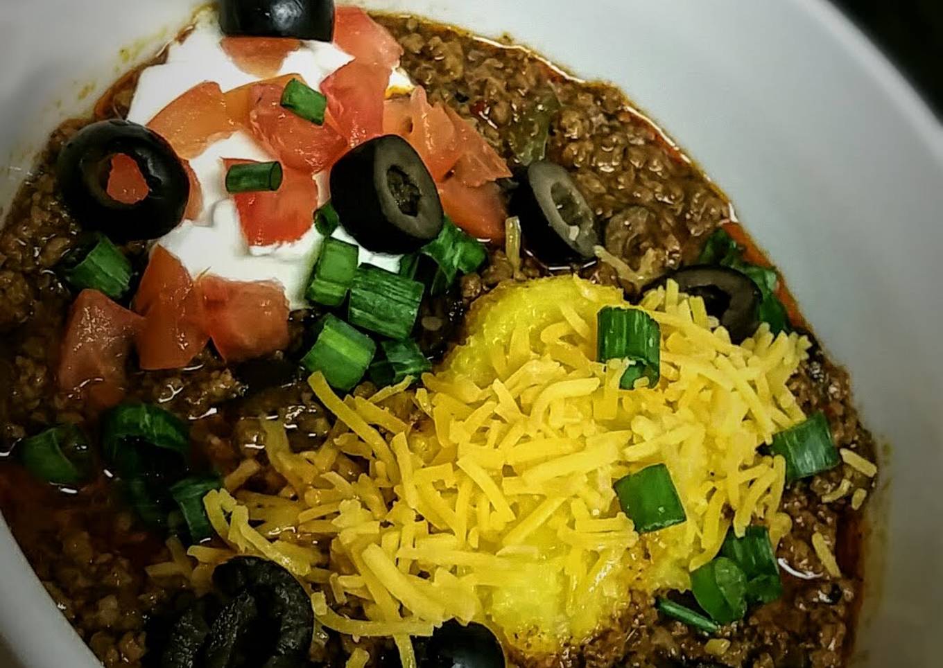 Crockpot Santa Fe Chili with Polenta Dumplings