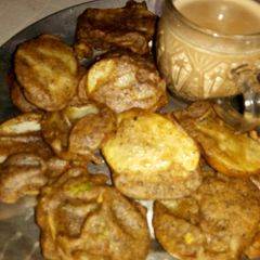 A picture of Kuttu ke Pakode.