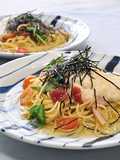 Silky and Cold Nagaimo and Umeboshi Spaghetti