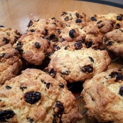 A picture of karens rock cakes.