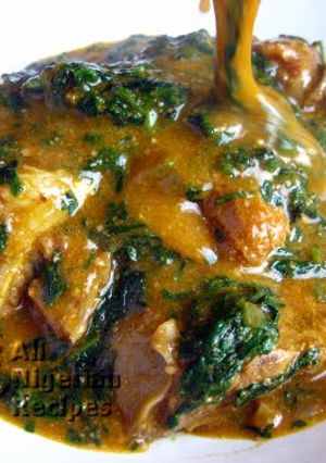 A picture of ogbono soup.