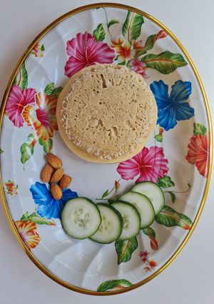 Una foto de Pancito rápido de avena 🥣 salado y en microondas