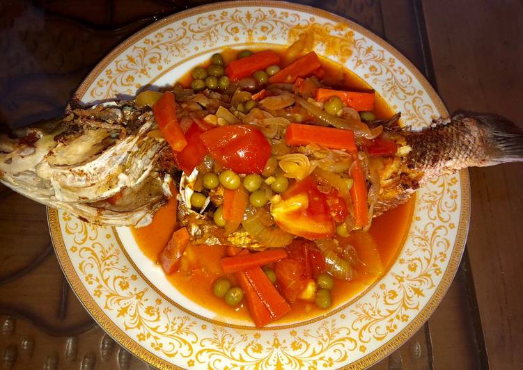 Cara Gampang Menyiapkan Ikan Kakap Pedas Manis Lezat