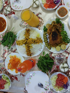 عکسی از دستور مرغ شکم پر