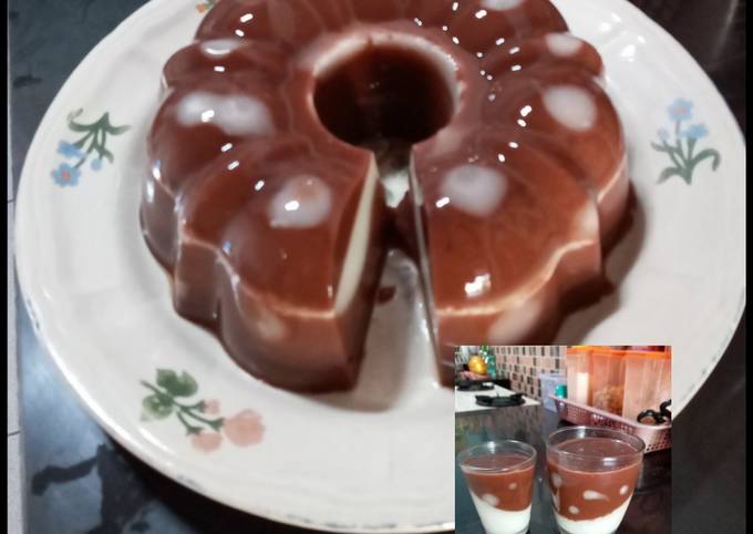 Puding susu chocolatos