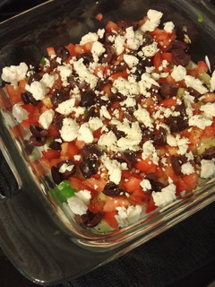 A picture of 7 Layer Greek Dip.