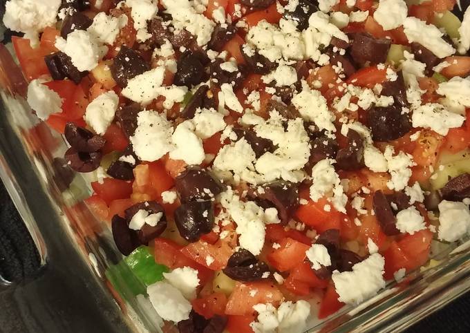 Simple Way to Make Favorite 7 Layer Greek Dip