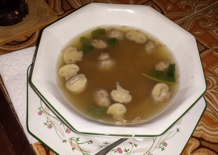 Simple Way to Make Perfect Chicken And Mushroom Soup