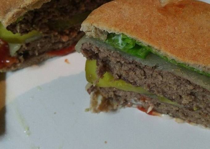 Easiest Way to Make Homemade Pita Bread Cheeseburger