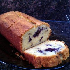 A picture of Lemon Blueberry Ricotta Pound Cake.