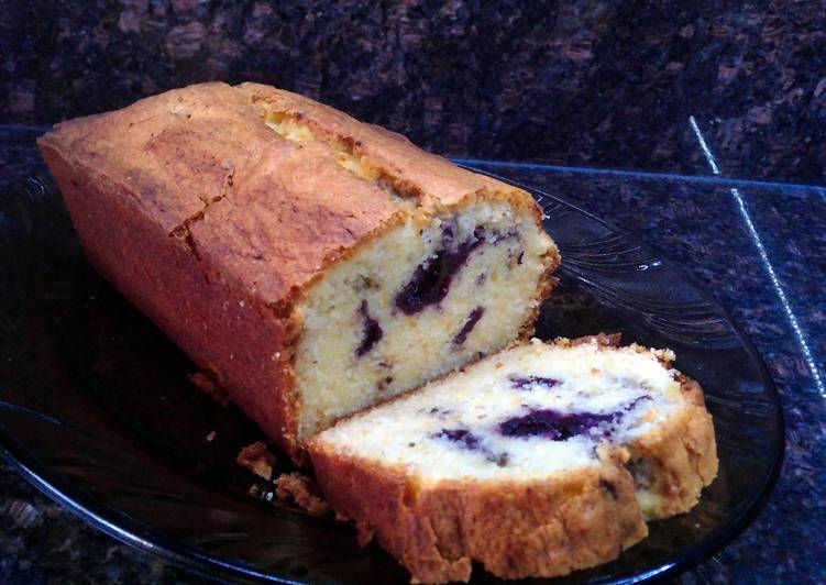 Easiest Way to Prepare Super Quick Homemade Lemon Blueberry Ricotta Pound Cake