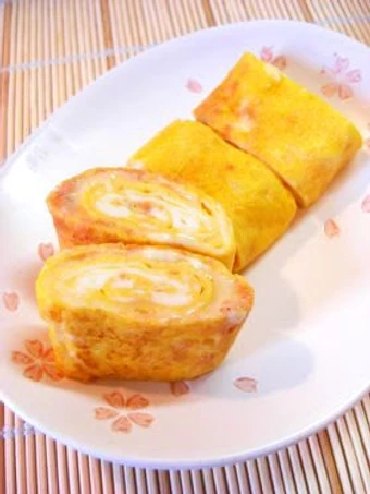 Easy Way Prepare Tamagoyaki Japanese Omelettes with Salmon Flakes and Cheese the So Delicious Tasty