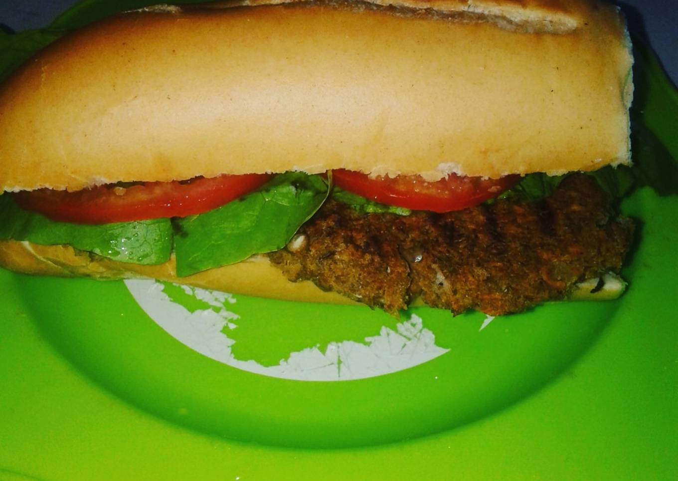 Hamburguesa de lentejas