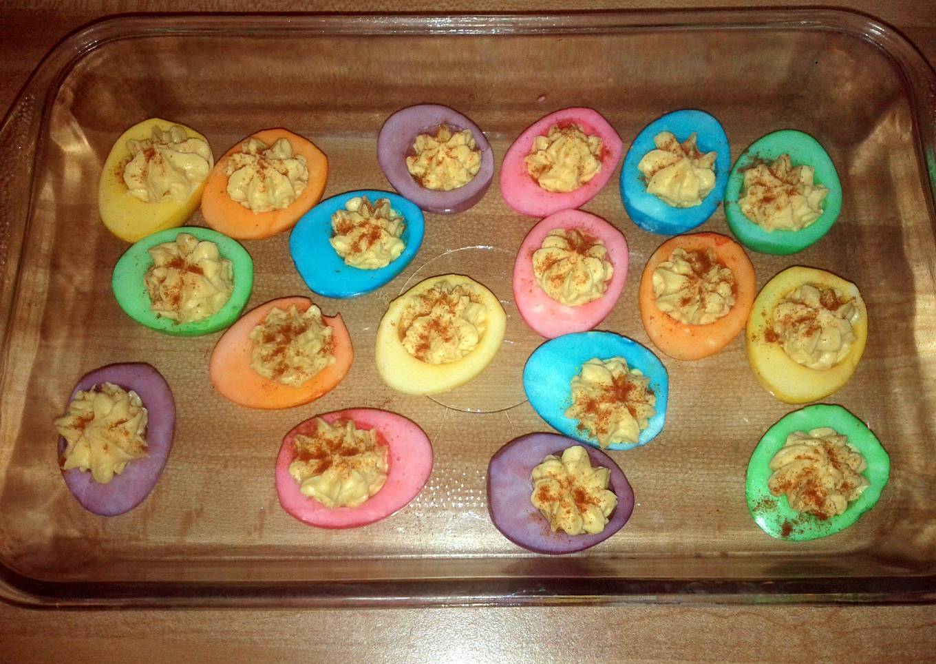 Easter deviled eggs